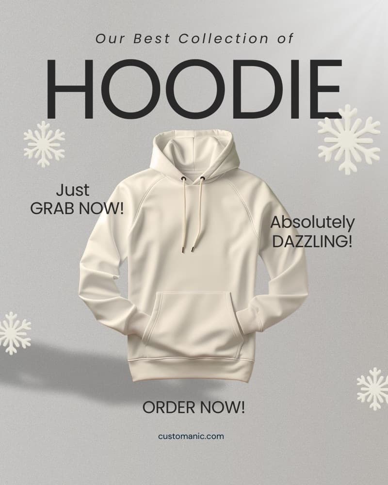 Stay warm in style with our premium custom hoodies.
