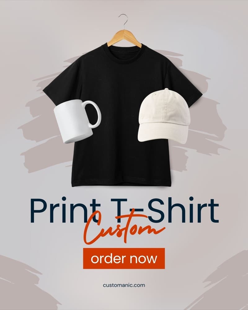 Design your own custom t-shirts, mugs & caps.
